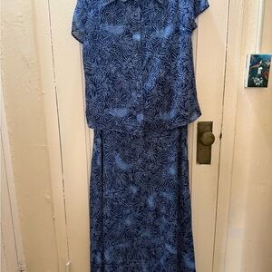 K Jordan Blue Skirt Set